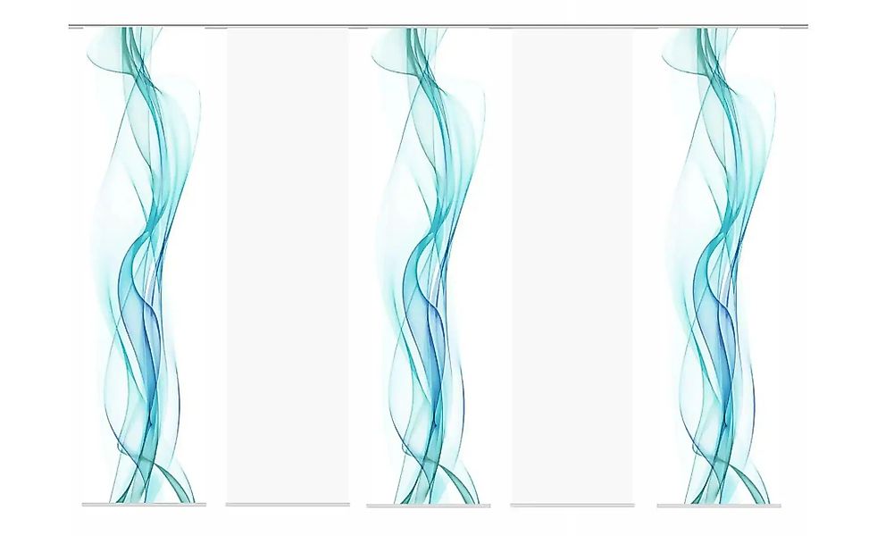 HOME WOHNIDEEN Schiebegardine "5ER SET HAZE" Paneelwagen 5 Stk. tlg. HxB: 2 günstig online kaufen