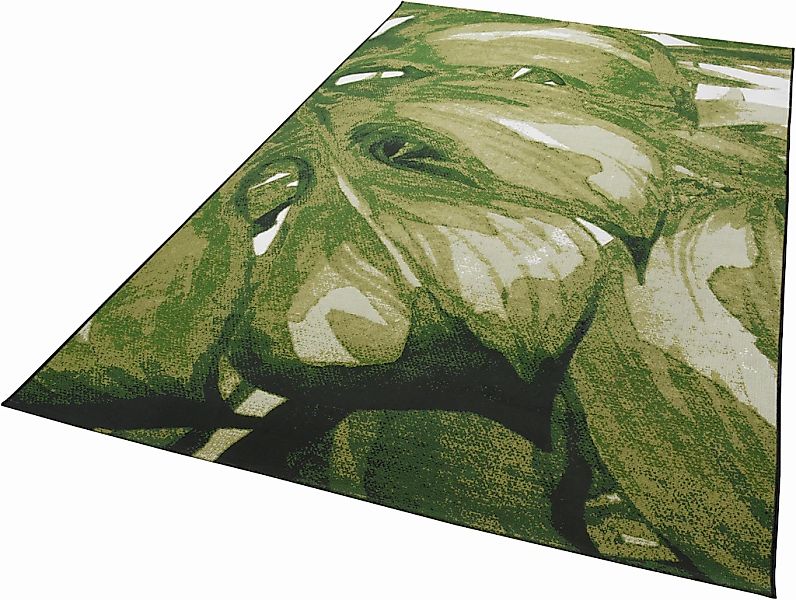 TOM TAILOR HOME Teppich "Garden Palm" rechteckig 3 mm Höhe Flachgewebe, In- günstig online kaufen