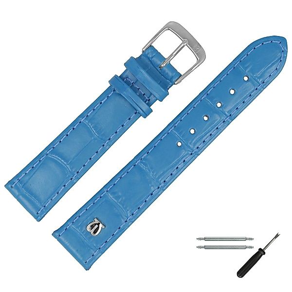 MARBURGER Uhrenarmband 14mm Leder Alligator Prägung günstig online kaufen