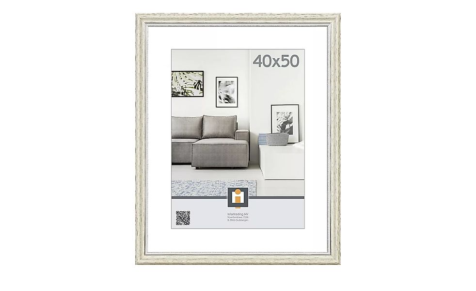Kunststoffbilderrahmen 40x50 cm  Ponza - weiß - 45 cm - 55 cm - 2 cm - Scon günstig online kaufen