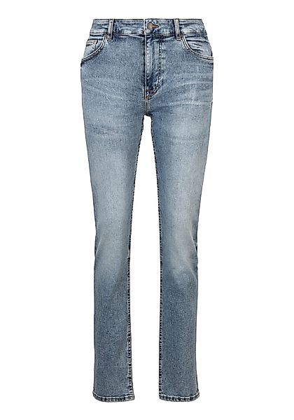 BOSS ORANGE Slim-fit-Jeans Delaware mit Leder-Badge günstig online kaufen