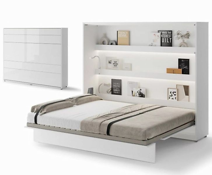 Compleo Schrankbett Horizontal Wandklappbett Lenart Bed günstig online kaufen