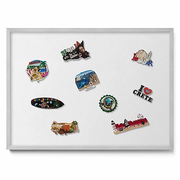 Tulup Magnettafel Blech Magnettafel für Sammlermagnete Farbe Weiß 70x50 cm günstig online kaufen