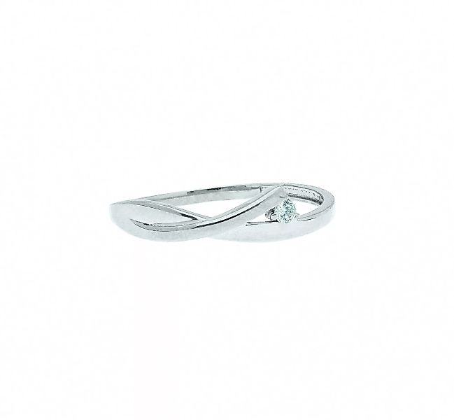 Adelia´s Fingerring "333 Weißgold Ring mit Zirkonia", Goldschmuck für Damen günstig online kaufen