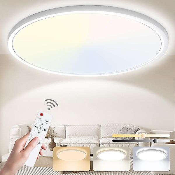 POPOLIC LED Deckenleuchte 24W 3200LM Deckenlampe günstig online kaufen
