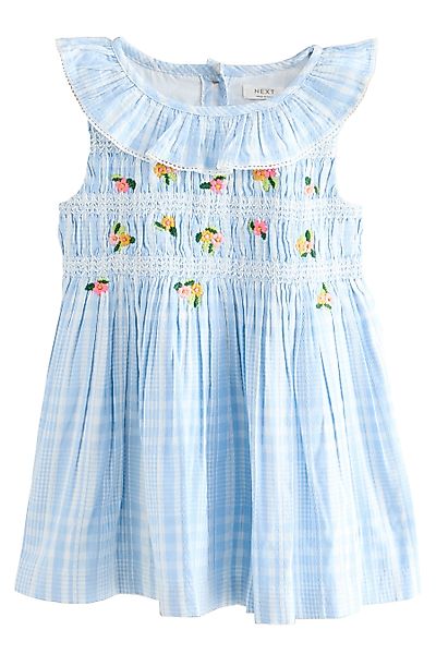 Next Sommerkleid Gesmoktes Kleid mit Kragen günstig online kaufen