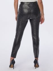 MONACO blue Lederimitathose Leggings koerpernah in günstig online kaufen