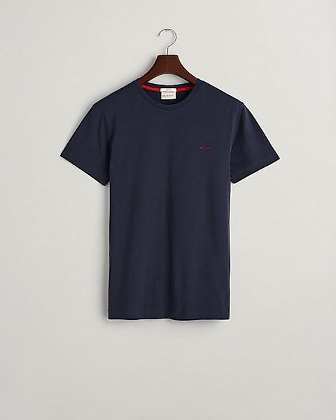 Gant T-Shirt CONTRAST LOGO SS T-SHIRT, EVENING BLUE günstig online kaufen