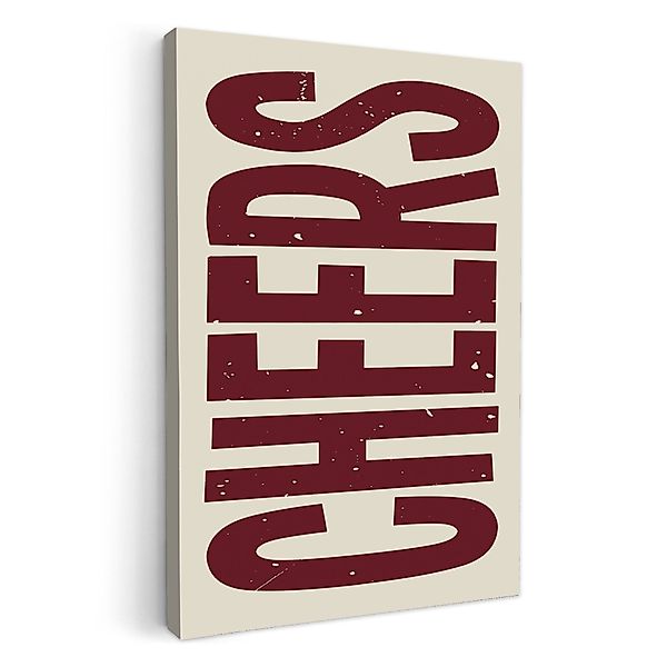 OneMillionCanvasses® Leinwandbild Rot - Jubel - günstig online kaufen