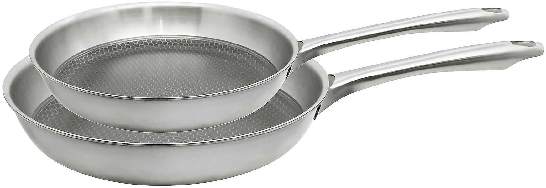 Elo Pfannen-Set »Bratpfanne Relief Passion, Set 2-teilig« Edelstahl 18/10 S günstig online kaufen