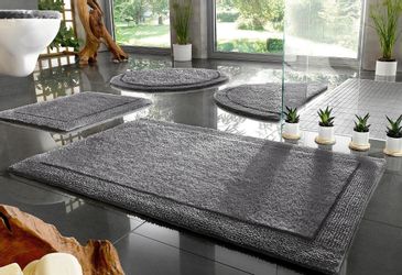 my home Badematte "Kapra, Badvorleger, Badezimmer Teppich" Höhe 14 mm beids günstig online kaufen