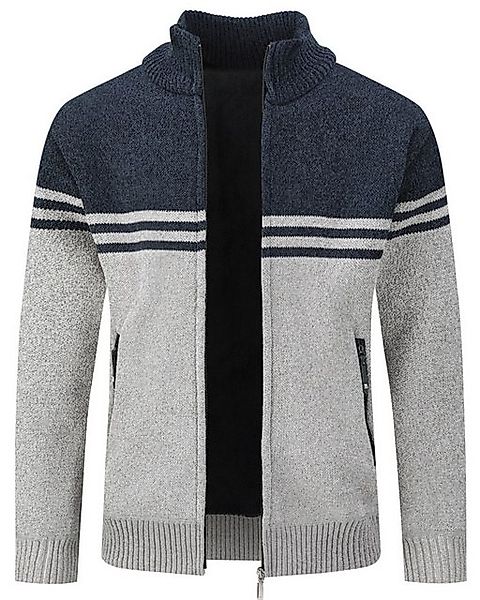Allthemen Cardigan mit Stehkragen Grobstrick warmer Strickpullover für Wint günstig online kaufen