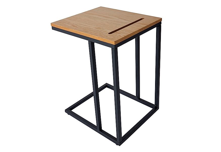 riess-ambiente Beistelltisch SCANDINAVIA 43cm natur / schwarz, Eichen-Desig günstig online kaufen