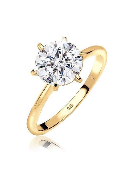 Elli Verlobungsring Verlobungsring Weiß 925 Silber, mit Kristallen von Swar günstig online kaufen