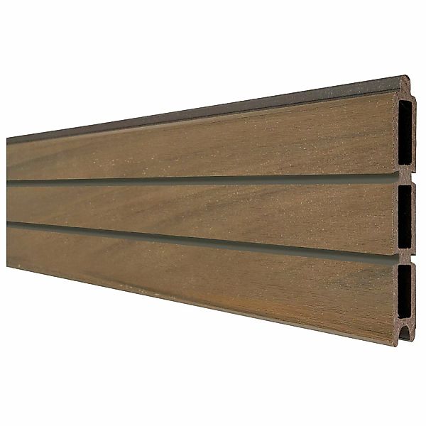 GroJa Einzelprofil Solid Rhombus 180 cm x 30 cm Teak Co-Extrudiert günstig online kaufen