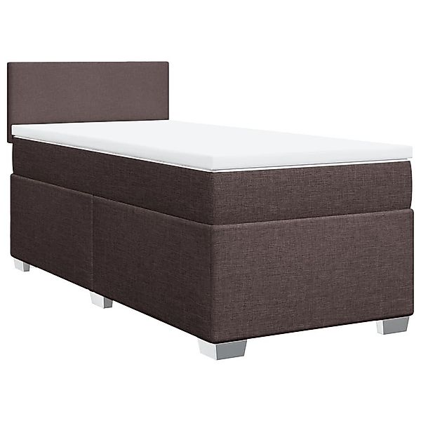 vidaXL Bett Boxspringbett mit Matratze Dunkelbraun günstig online kaufen