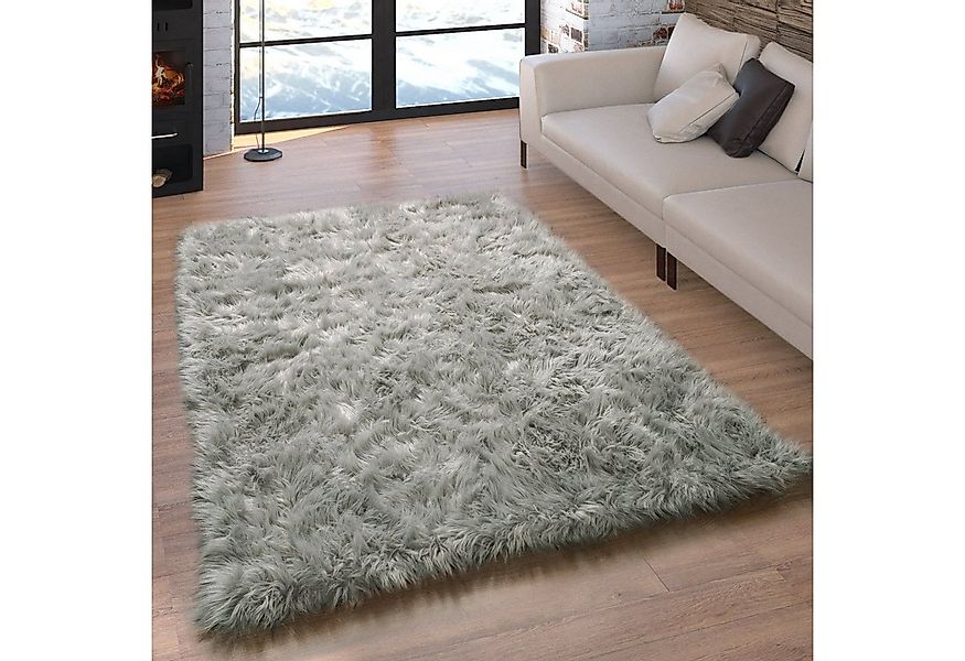 Paco Home Fellteppich Playa 960, rechteckig, Höhe: 64 mm, Kunstfell, Flokat günstig online kaufen