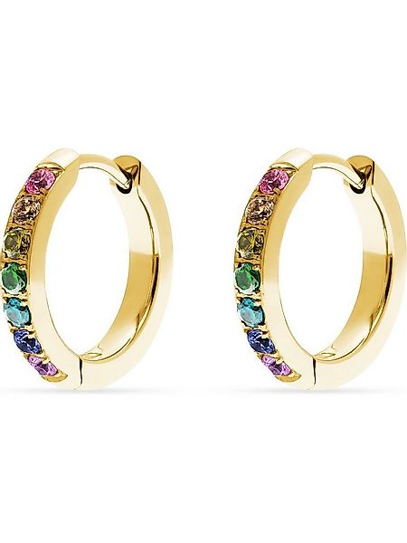 FAVS Paar Creolen FAVS Damen-Creolen Edelstahl 14 Zirkonia (Paar) günstig online kaufen