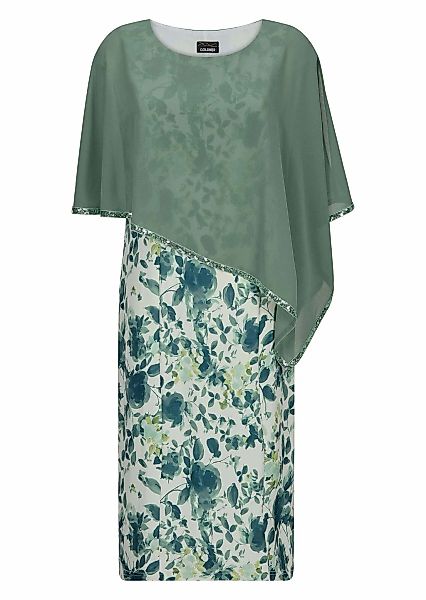 GOLDNER Abendkleid "Cocktailkleid mit Chiffonüberwurf" Ohne Taschen Paillet günstig online kaufen