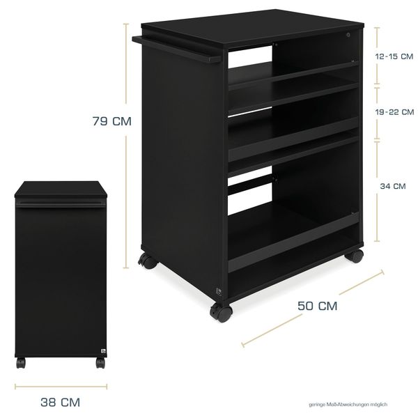 bomoe Regalwagen Bengt, Rollwagen 50x79x38 cm günstig online kaufen