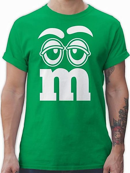 Shirtracer T-Shirt Faschingskostüm Gruppen M&M Aufdruck Gesicht I M und M I günstig online kaufen