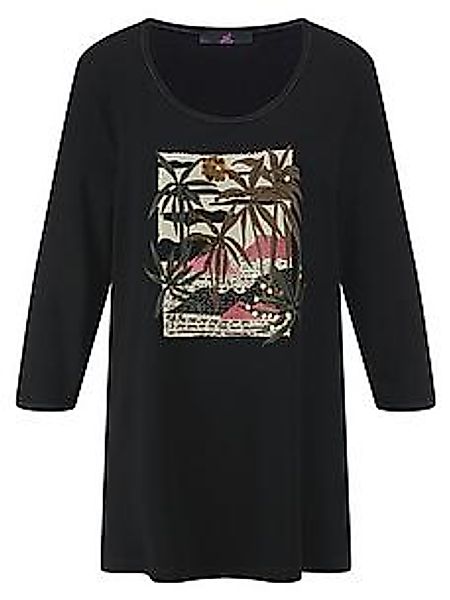 Rundhals-Shirt 3/4-Arm Emilia Lay schwarz günstig online kaufen