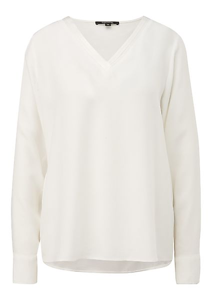 Comma Langarmbluse mit Schlitz am Ärmelabschluss günstig online kaufen