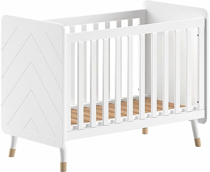 Vipack Kinderbett "Billy, Babybett 60/120 cm, 3-fach verstellbarer Lattenro günstig online kaufen