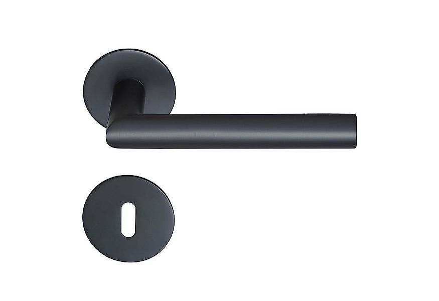 MeinTürgriff Drückergarnitur Toulouse Flachrosette Schwarz Türgriff Innentü günstig online kaufen