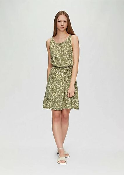 QS Minikleid Viskose-Kleid mit Cut-out und Bindeband Cut Out günstig online kaufen