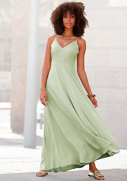 LASCANA Maxikleid, aus gewebter Viskose, Cut-Out am Rücken, Sommerkleid günstig online kaufen