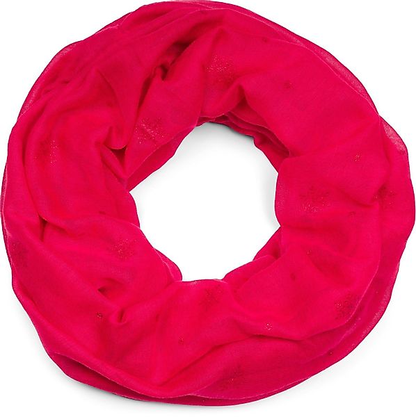 styleBREAKER Loop Loop mit glitzerndem Schneeflocken günstig online kaufen