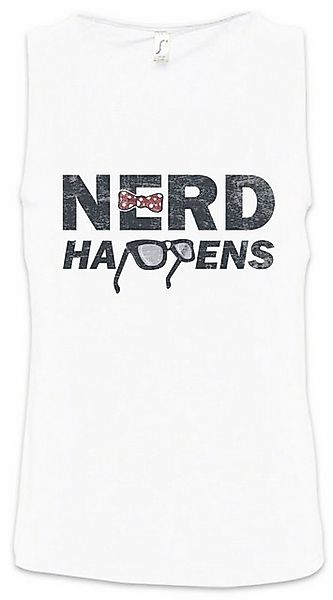Urban Backwoods Tanktop Nerd Happens Ärmelloses T-Shirt Geek Glasses Brille günstig online kaufen
