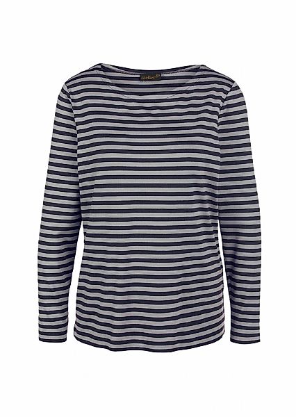 GOLDNER Longpullover "Kurzgröße Buntgewirktes Ringelshirt" Bunt gewirkter u günstig online kaufen