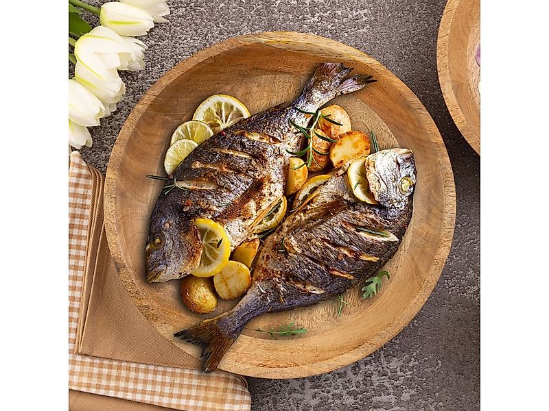 tinkaro Dekoschale Holzschale rund ø25 modern schlicht Massivholzholz massi günstig online kaufen