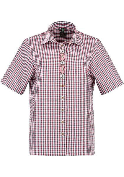 OS Trachten Trachtenbluse Wyfop Damen Kurzarmbluse günstig online kaufen