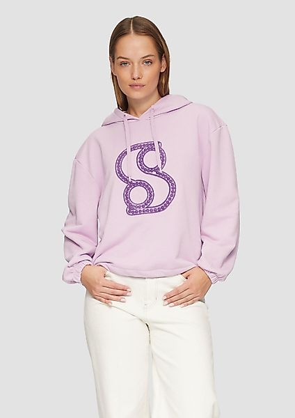 s.Oliver Sweatshirt Sweatshirt Kapuzen-Sweatshirt mit verstellbarem günstig online kaufen