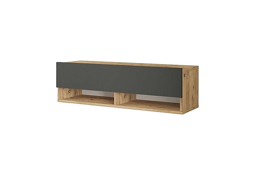 en.casa TV-Schrank »Laitila« TV Hängeboard 100x31,5x29,5cm Eiche rustikal/A günstig online kaufen