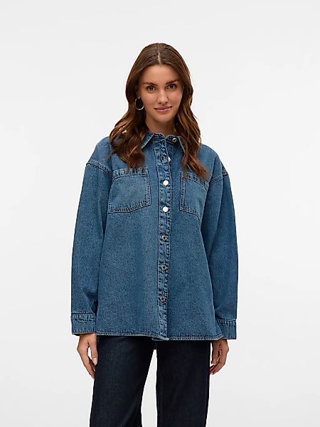 Vero Moda Jeansbluse "VMJENNIE LS OVERSIZE DENIM SHIRT GA NOOS" günstig online kaufen