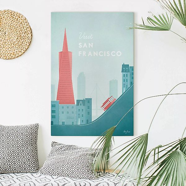Leinwandbild Reiseposter - San Francisco günstig online kaufen