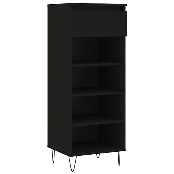 vidaXL Schuhschrank Schwarz 40x36x105 cm Holzwerkstoff 831461 günstig online kaufen