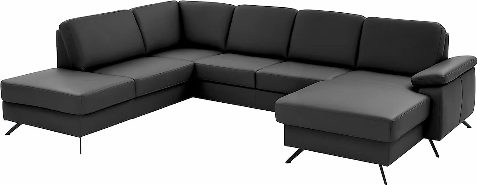 Die PlanBar Wohnlandschaft "PN-EM15047 U-Form, ohne Kopfstützen", Echtleder günstig online kaufen