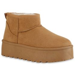 VAN HILL 840485 Plateaustiefelette Damen Warm günstig online kaufen