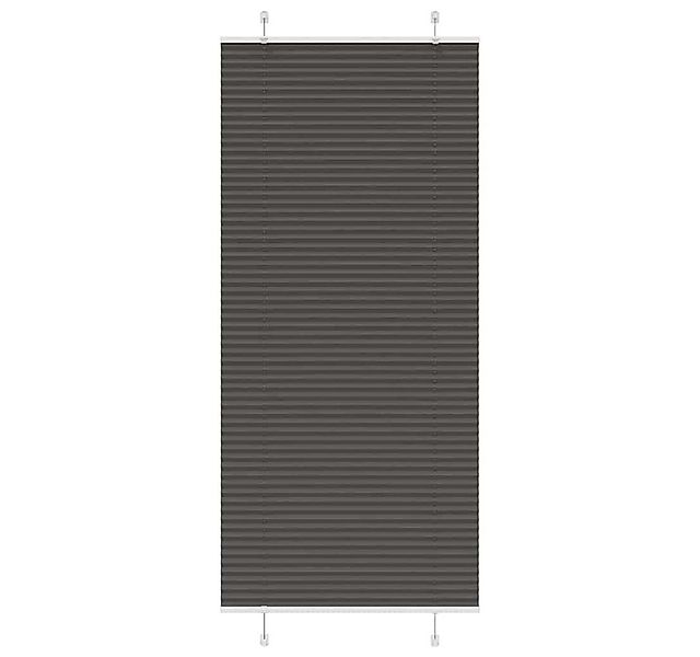 vidaXL Plissee, Plissee Schwarz 100x200 cm Stoffbreite 99,4 cm Polyester günstig online kaufen