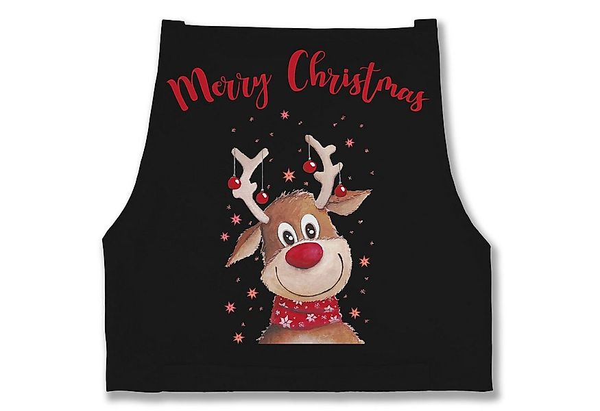 Shirtracer Kochschürze Merry Christmas Rentier I Elch, (1-tlg), Weihnachtss günstig online kaufen