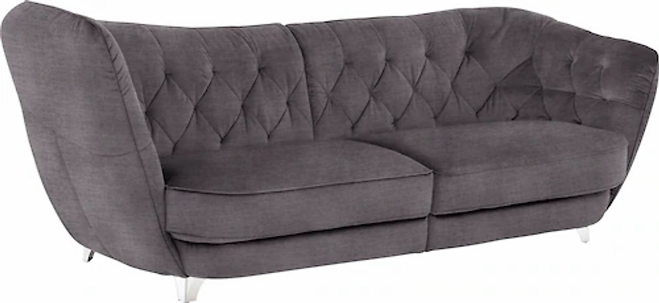 Leonique Big-Sofa »Retro«, stylischer Hochlehner günstig online kaufen