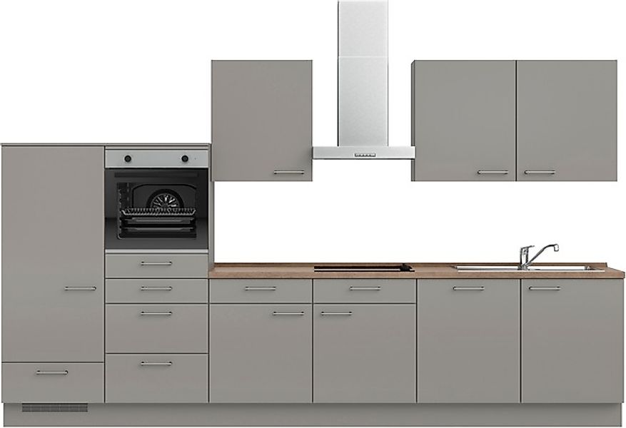 nobilia® Küchenzeile »"Laser I", Ausrichtung wählbar, Breite 360 cm« vormon günstig online kaufen