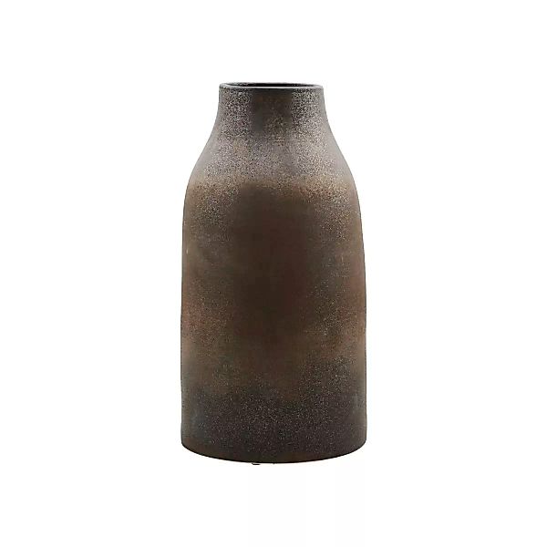 Vase Wymm aus Steingut in Schwarz und Braun günstig online kaufen
