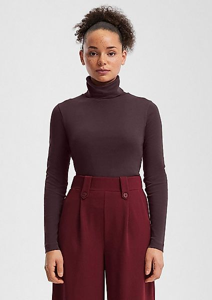 QS Langarmshirt T-Shirt Langarmshirt mit Rollkragen günstig online kaufen