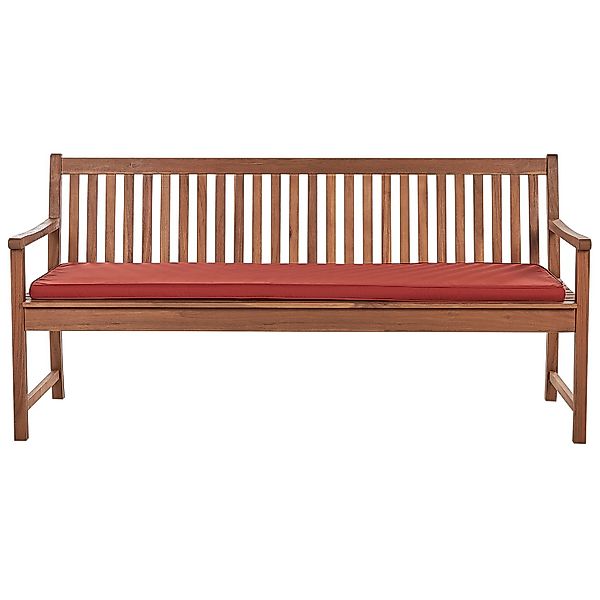 Beliani Gartenbank VIVARA Dunkelrot 56x180x88 günstig online kaufen